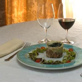 Plato del restaurante del Hotel Castellarnau